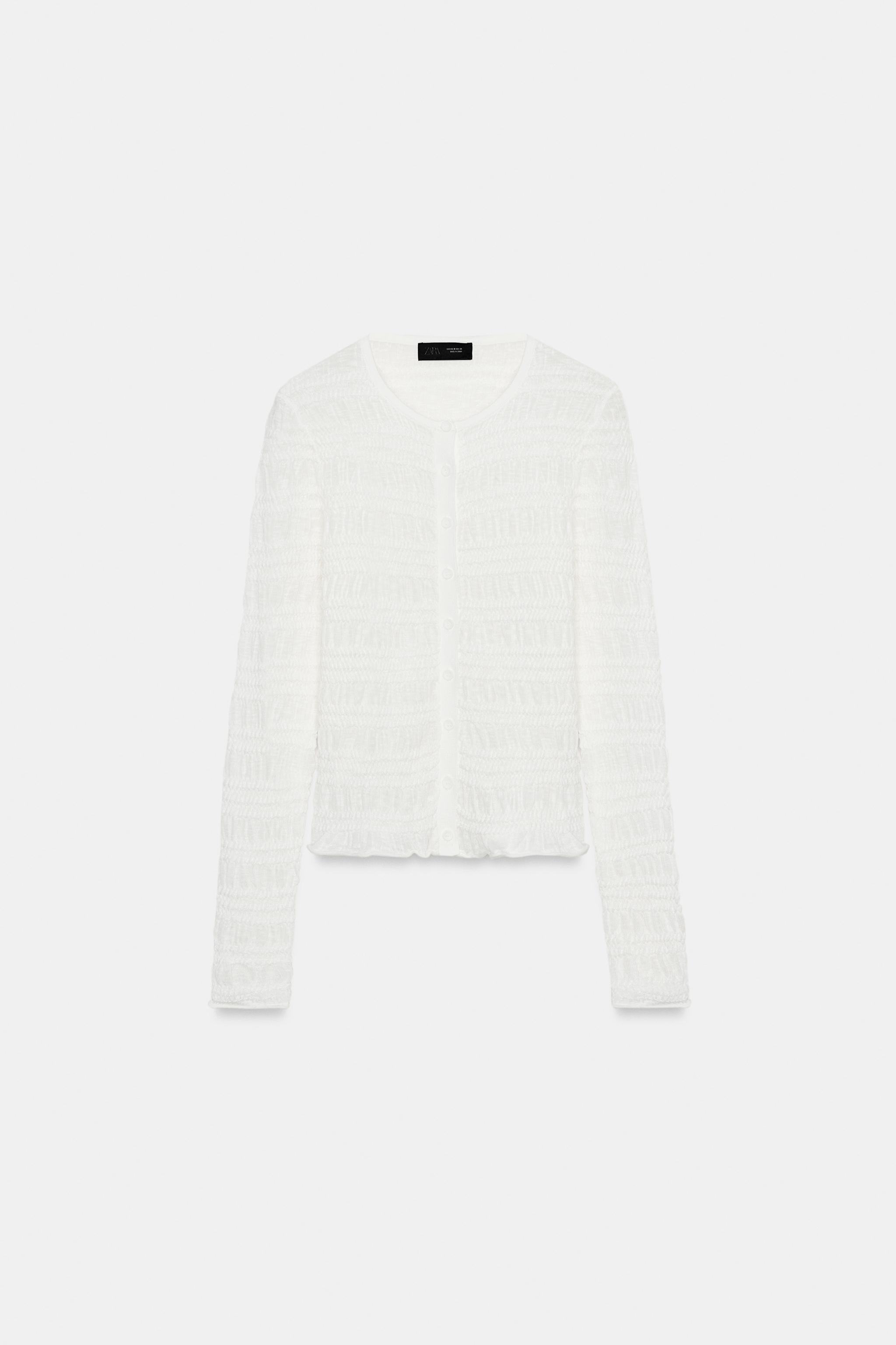 GILET EN MAILLE NID D'ABEILLE